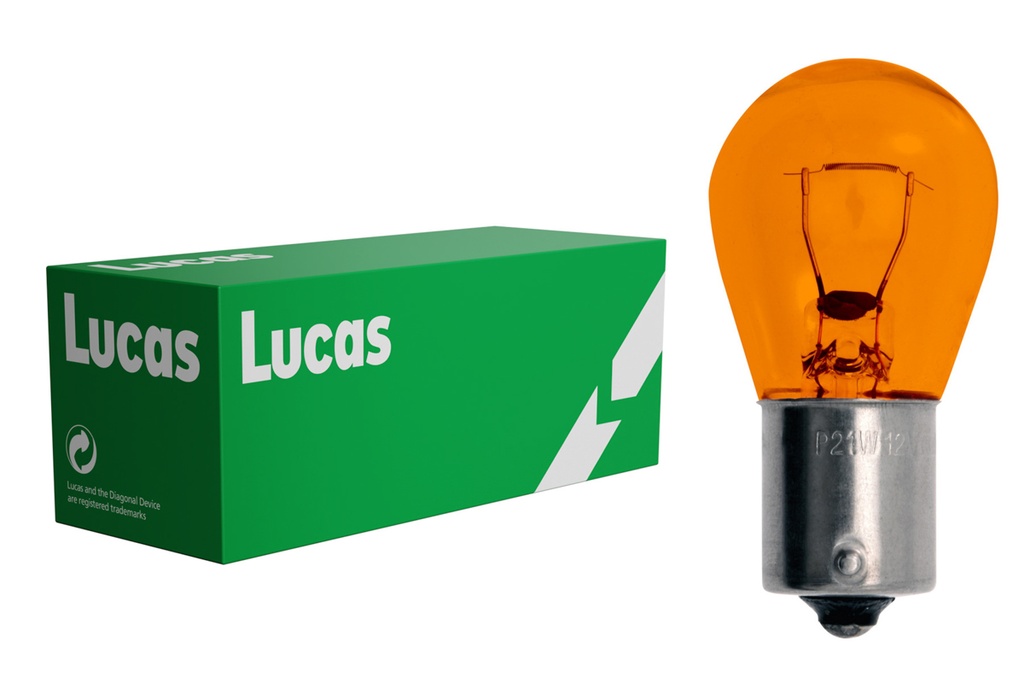 12V 21W BA15s S25 ambrová 