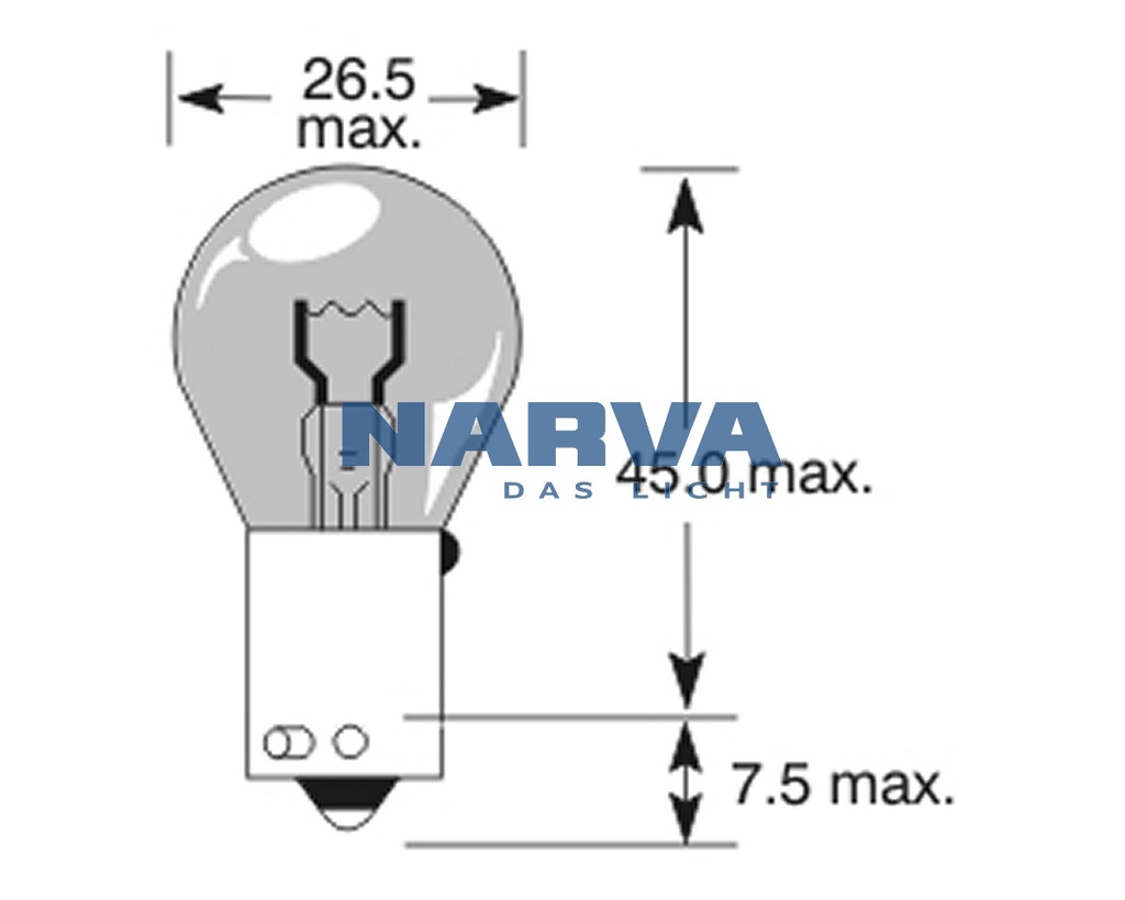 12V 21W BAU15s PY21W 