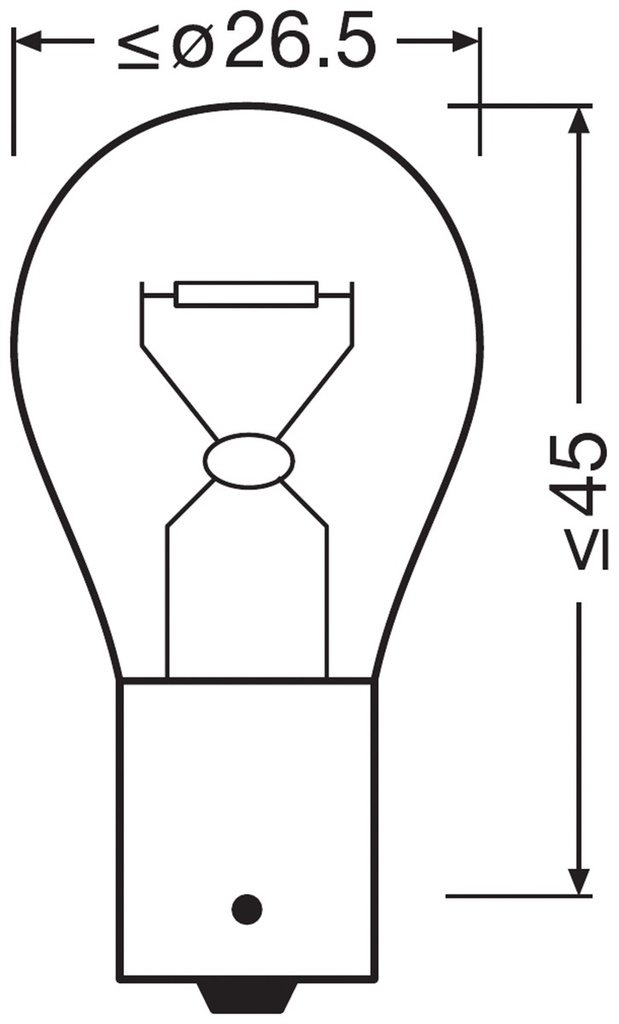 12V 21W BAU15s PY21W 