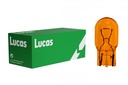12V 21W W3x16d T20 amber LUCAS