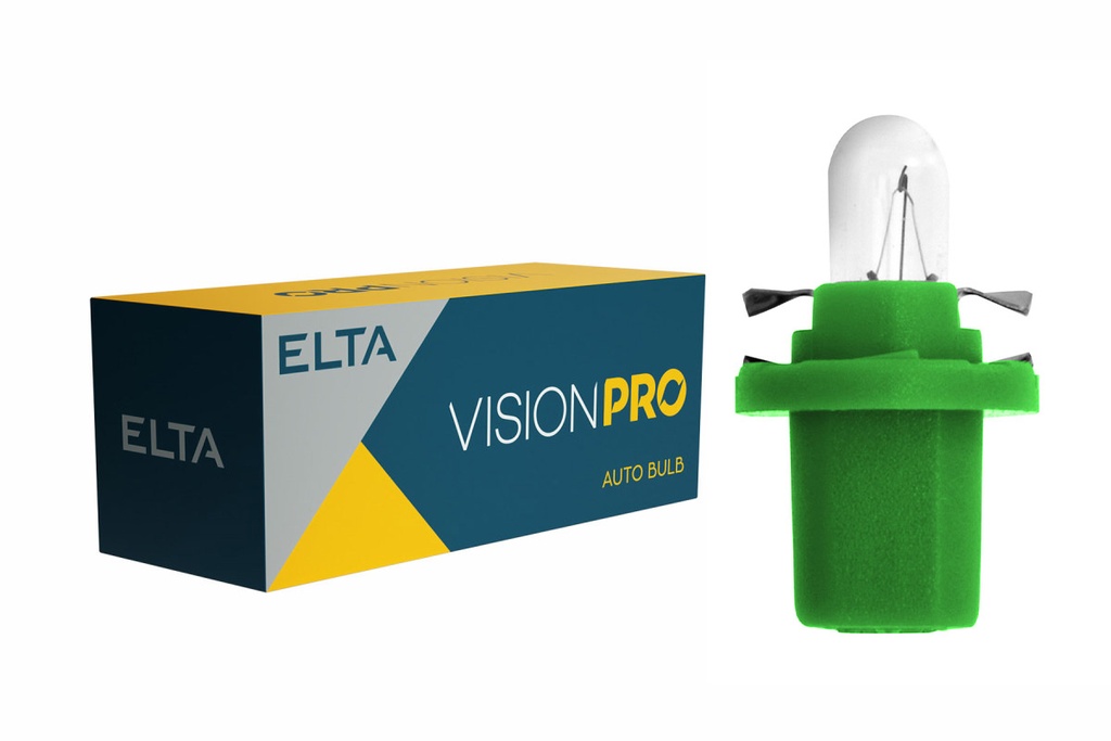 12V 2W B8,5d green VISION PRO