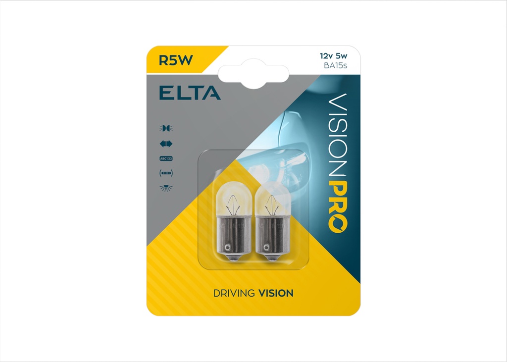12V 5W BA15s R5W Blister á2 VISION PRO