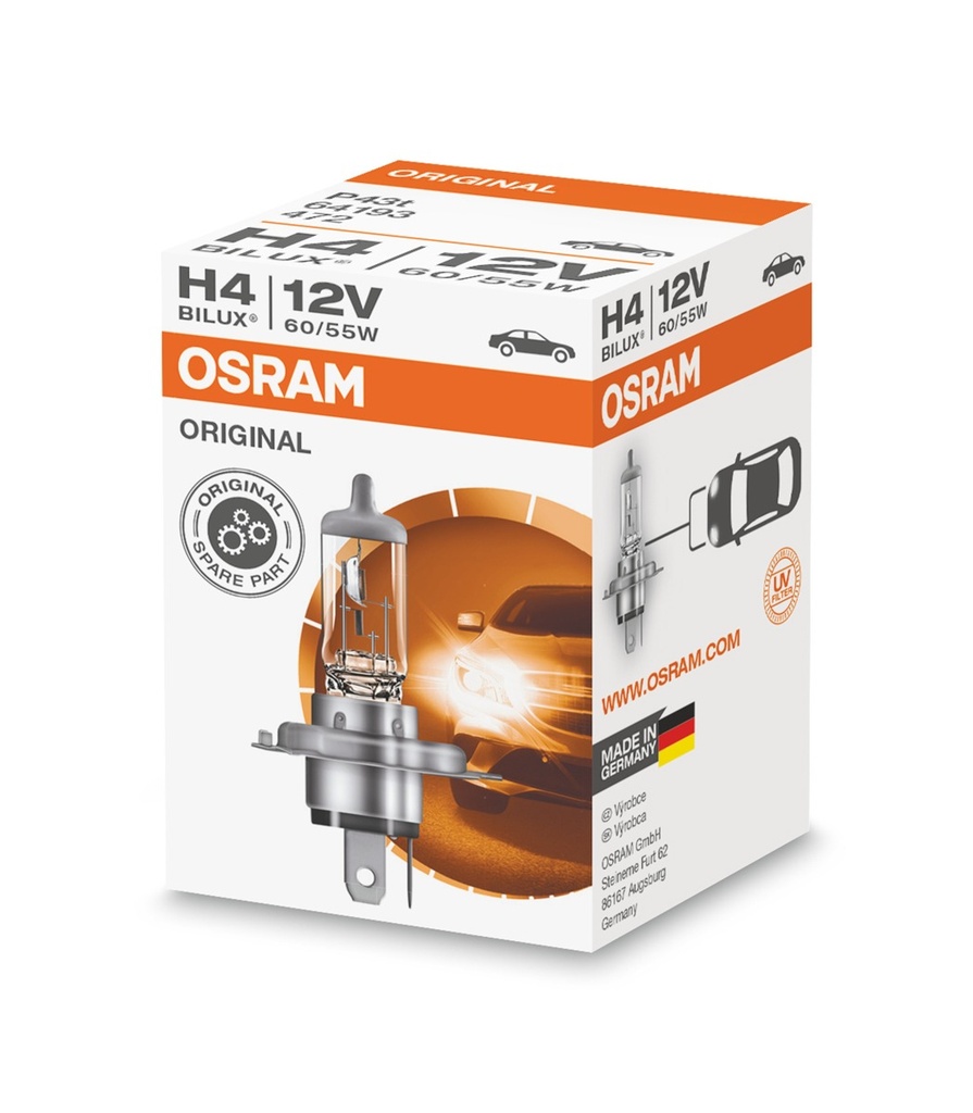 12V 60/55W P43t H4 