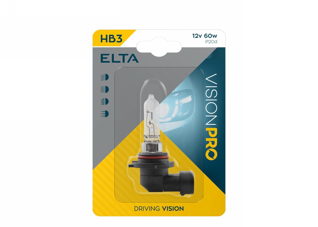 12V 60W P20d HB3 Blister á1 VISION PRO