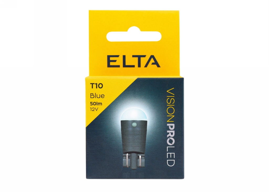 12V T10 50Lm LED blue á2 (EB0499)