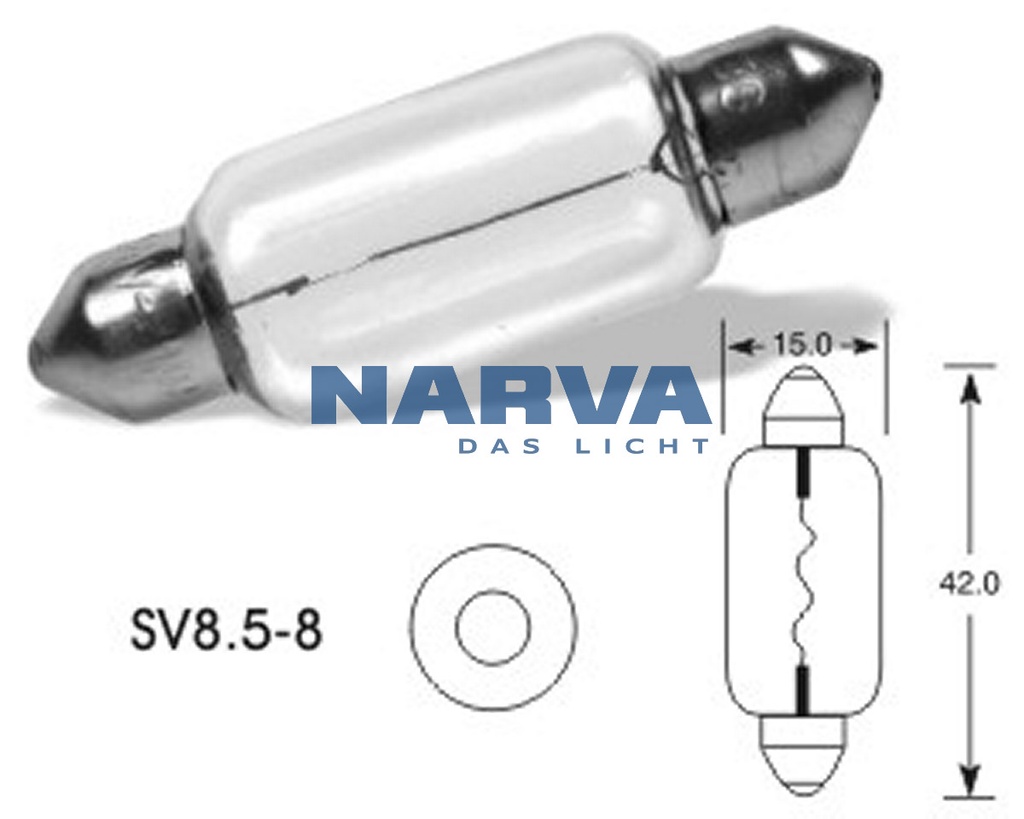 24V 18W SV8,5-8 41mm NARVA