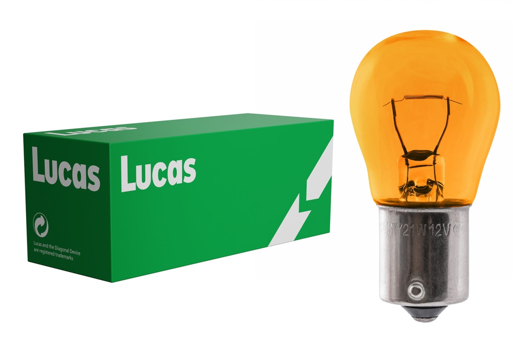 24V 21W BAU15s PY21W AMBER LUCAS