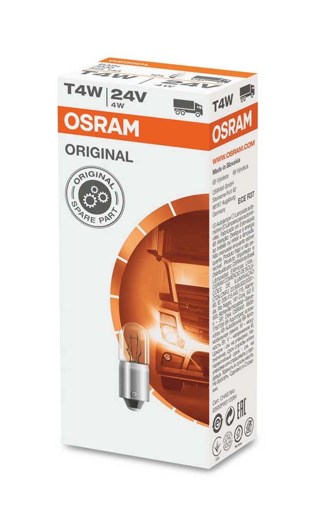 24V 4W BA9s OSRAM