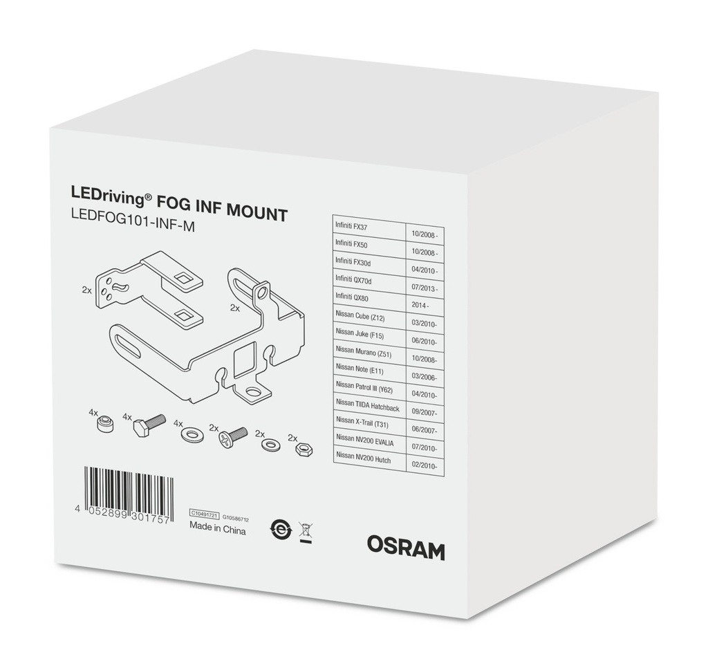 Additional mounting brackets 