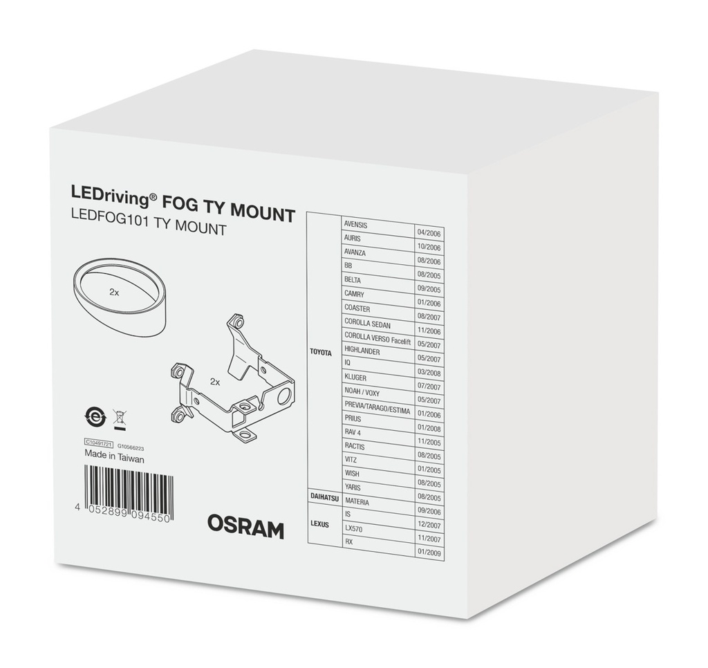 Additional mounting brackets 