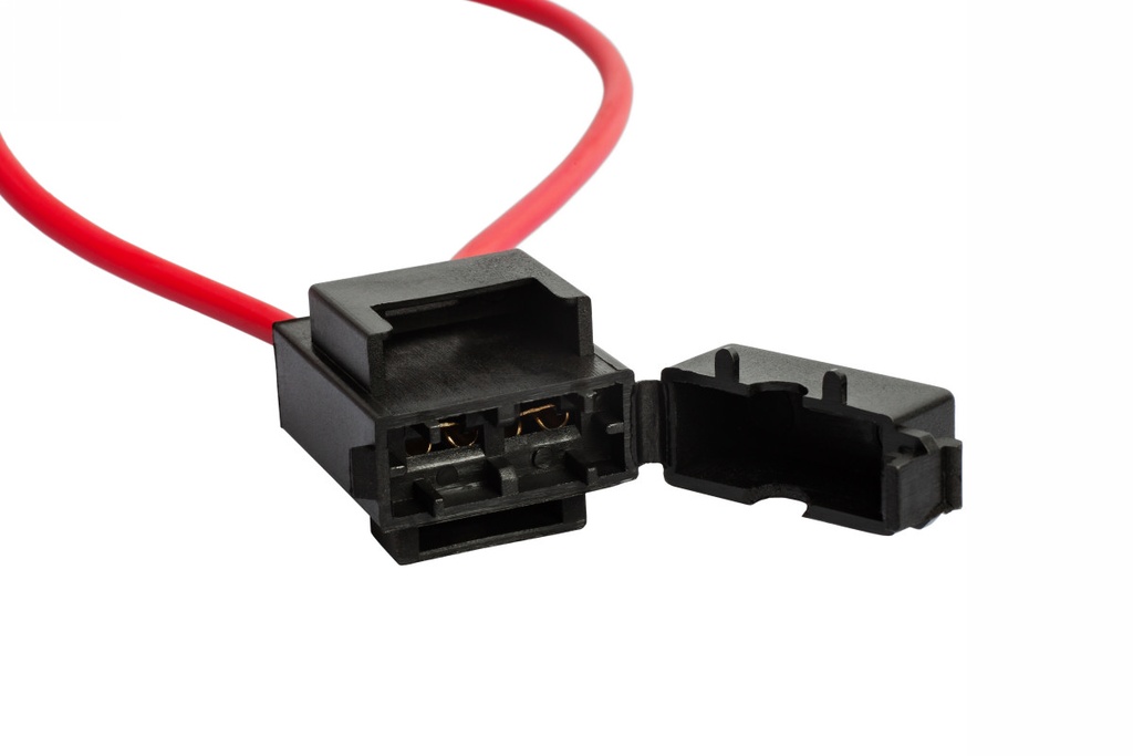 Držiak na poistky ploché 25-40A vertikálny s káblom 1,5mm2 ELTA