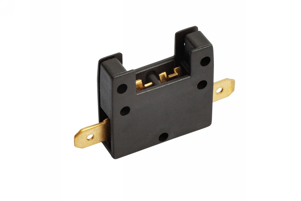 Standard blade fuse holder w.pins 6,3mm