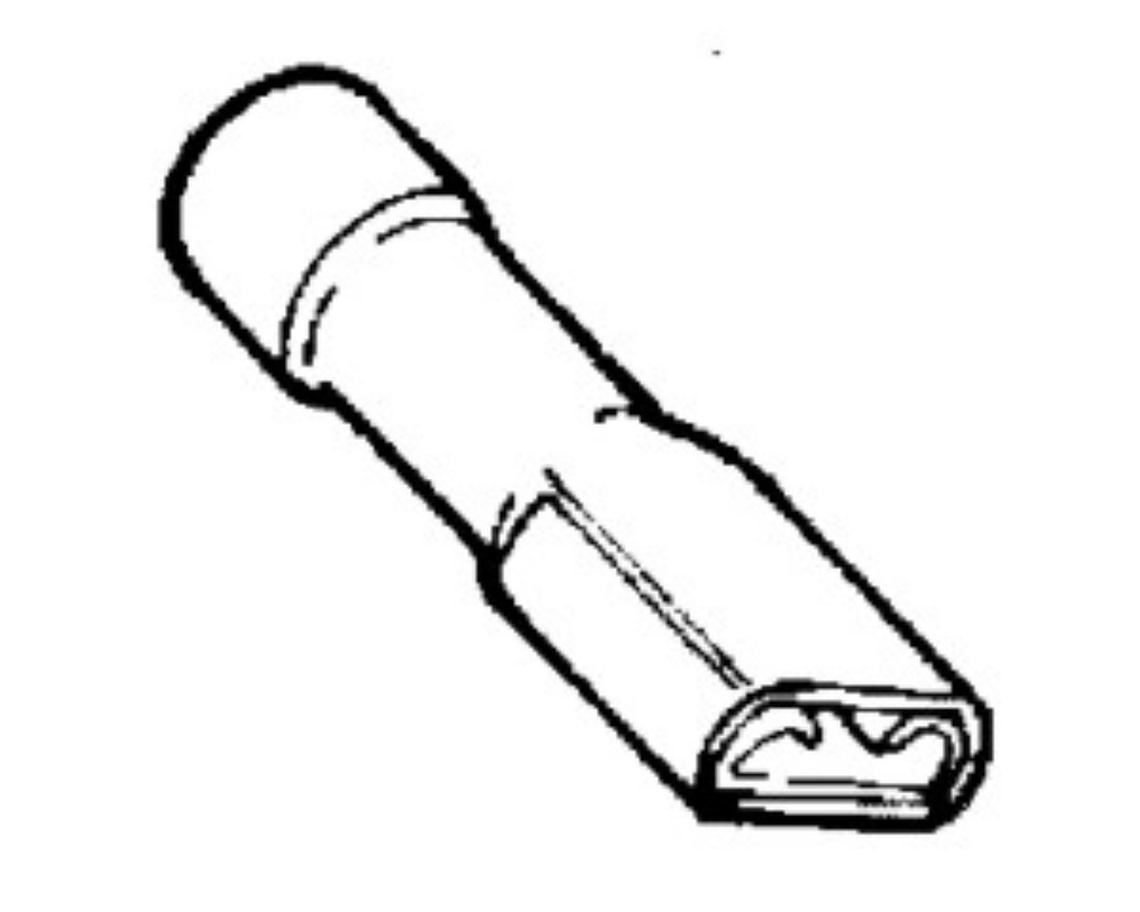 Female terminal 4,8x0,8mm - red