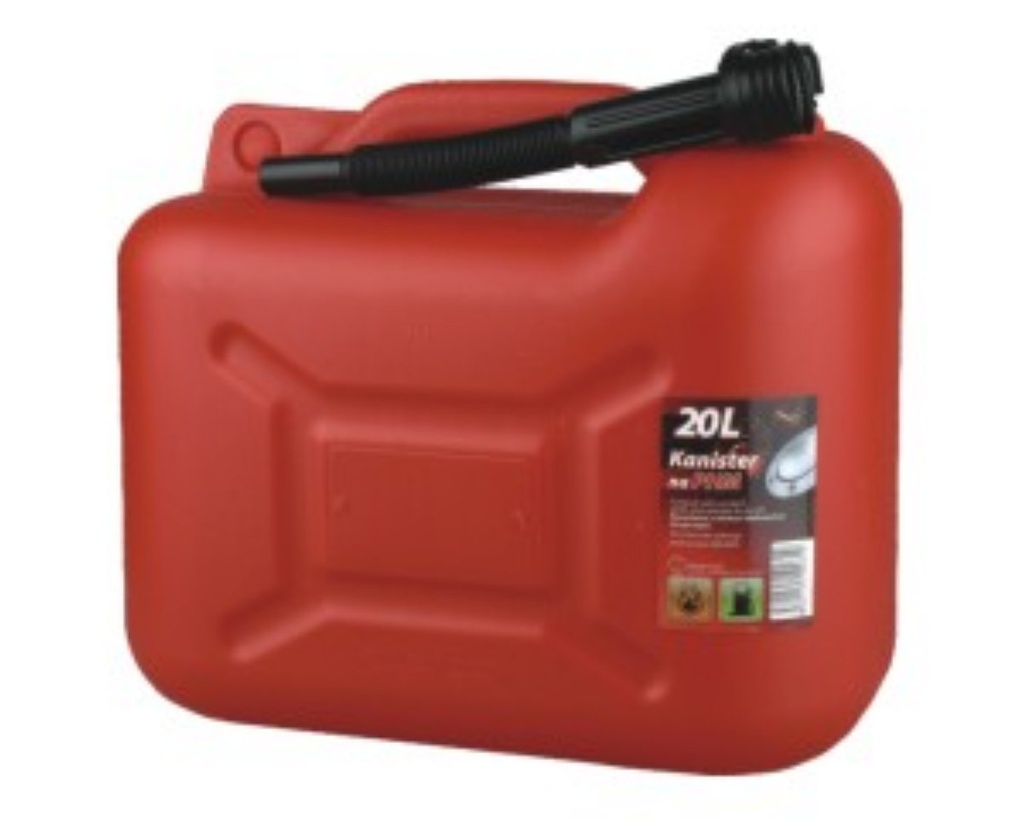 Fuel-can 20L - plastic red