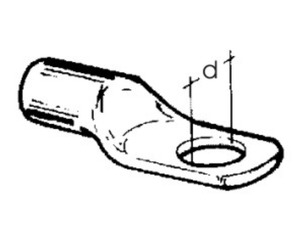 Terminal for bat. cable 10mm / 35mm2