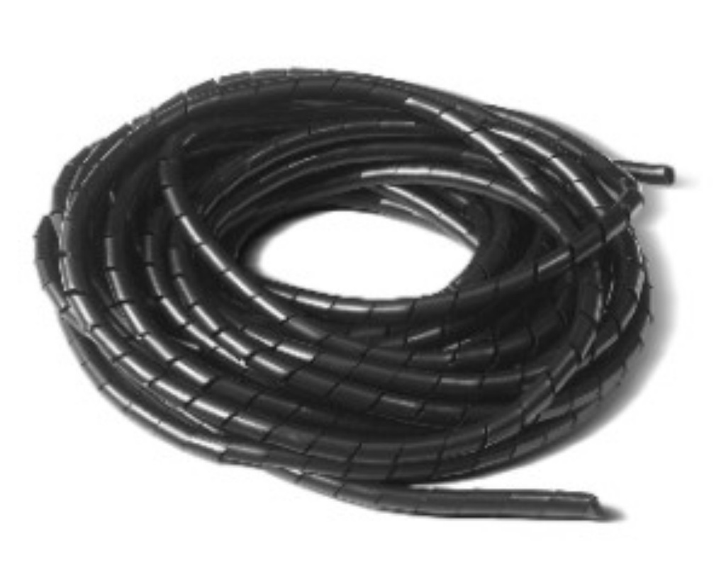 Káblová spojovacia špirála 9 mm x 10m - čierna