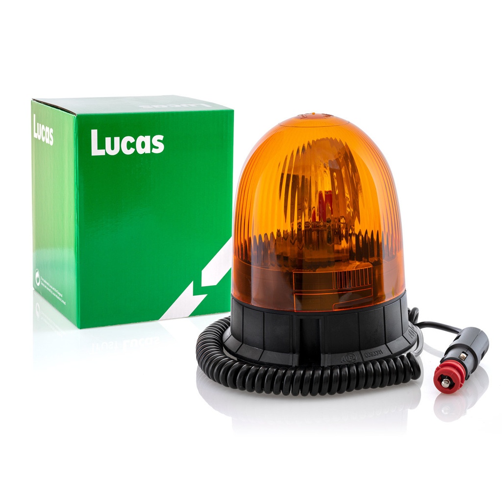 Maják 12V/24V žltý magnetické uchytenie ECE R10+R65 