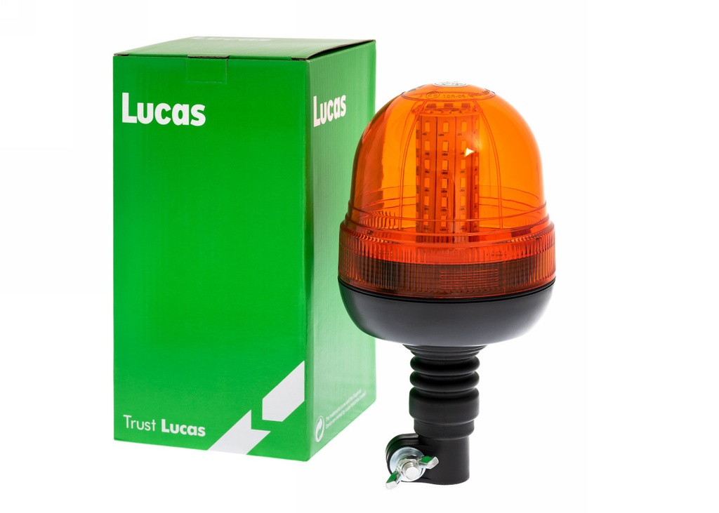 Maják LED 60 SMD 12V/24V uchytenie na tyč flexi ECE R10 