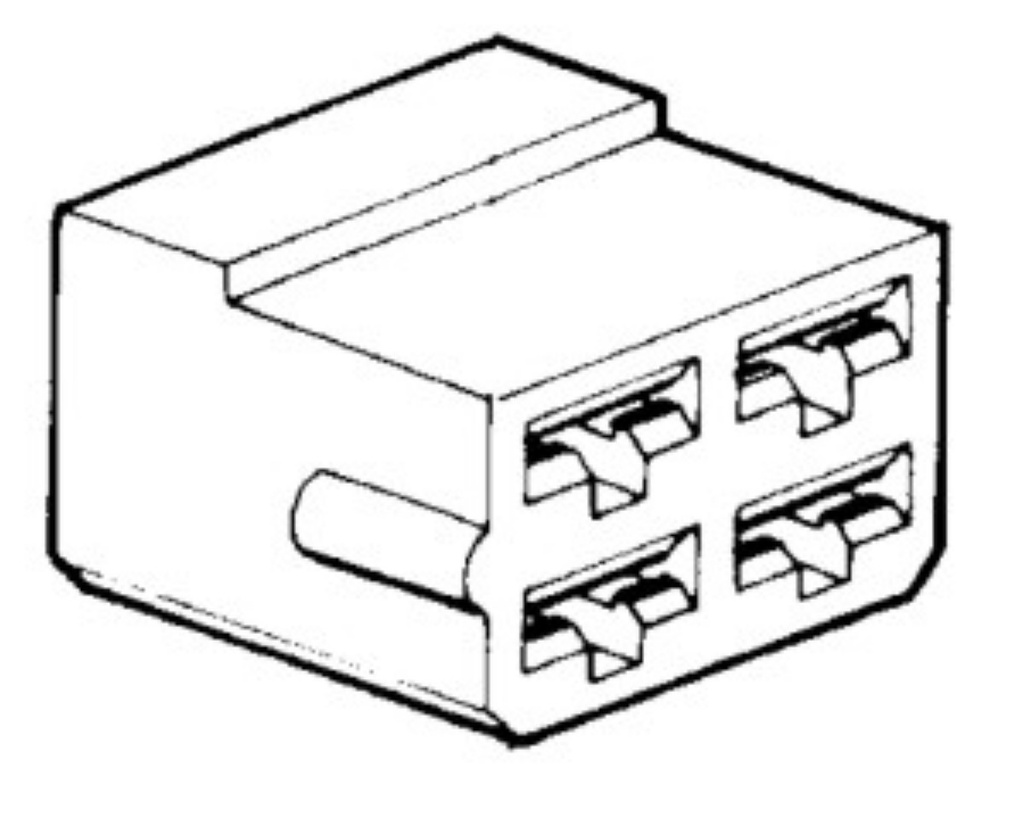 Terminal cover 6,3mm - 4 way