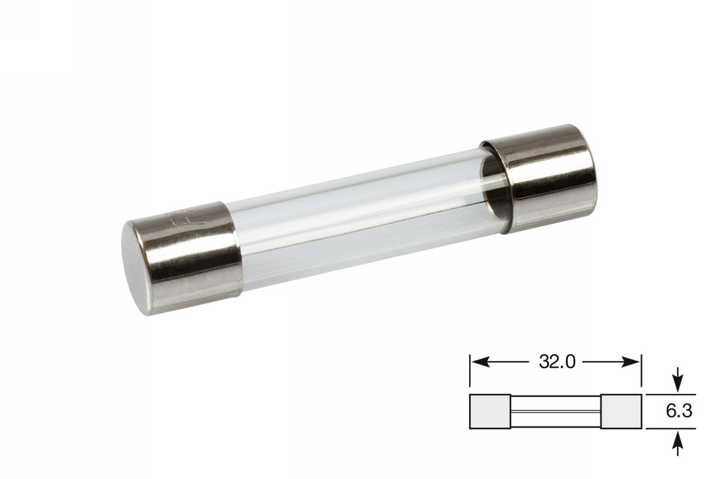 Glass fuses 6,3x32-3A