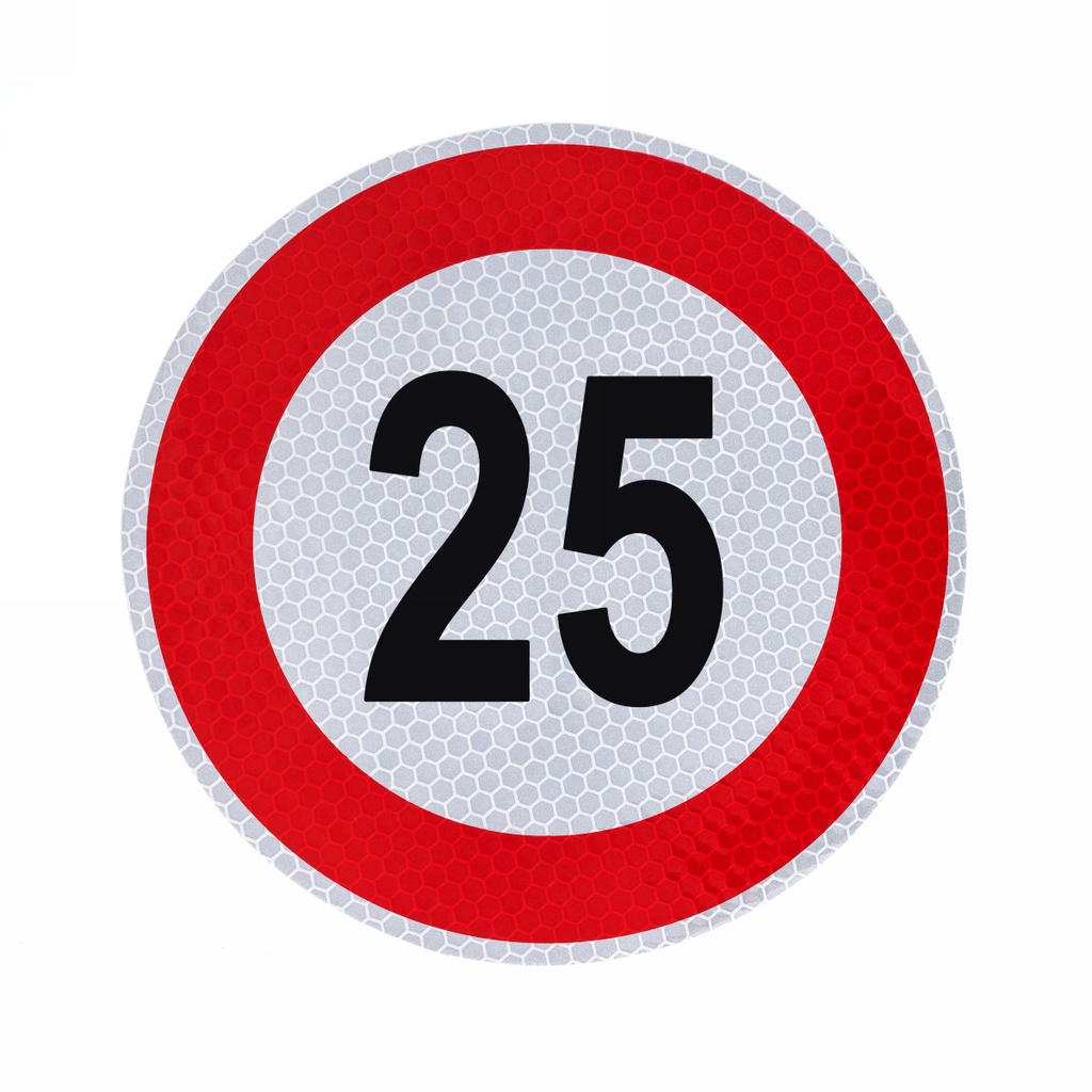 Speed limit Sign 25, diameter: 150mm
