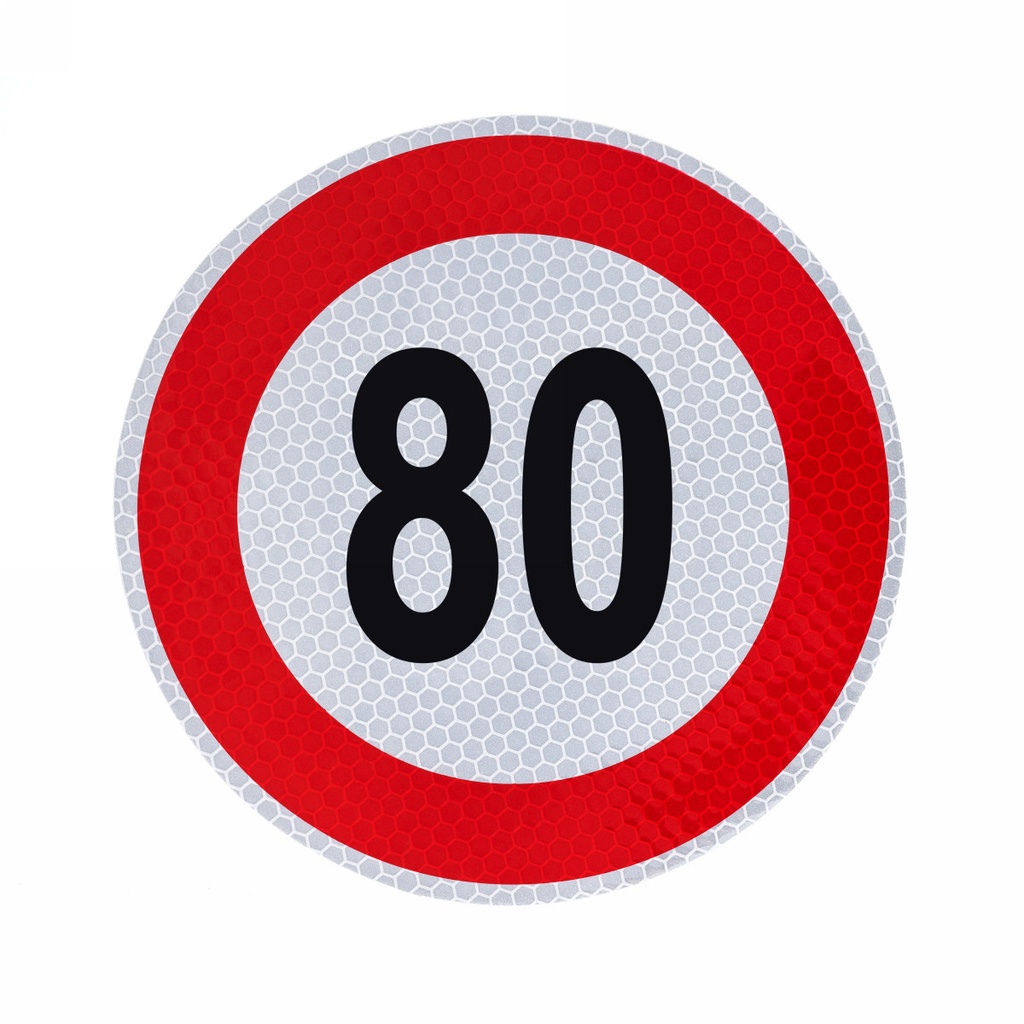 Speed limit Sign 80, diameter: 150mm