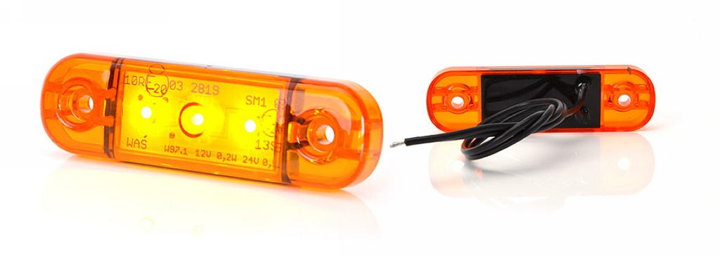 Side position LED lamp, 12/24V