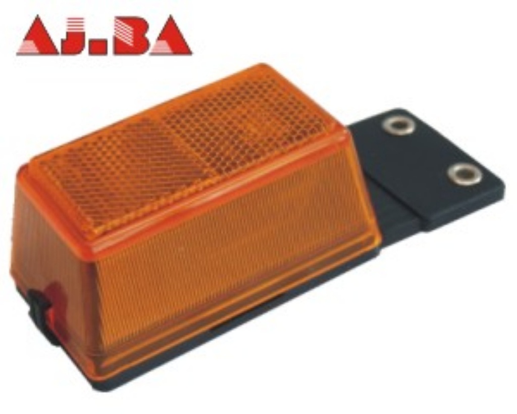 Side marker w.reflector+bracket,H:43mm,a