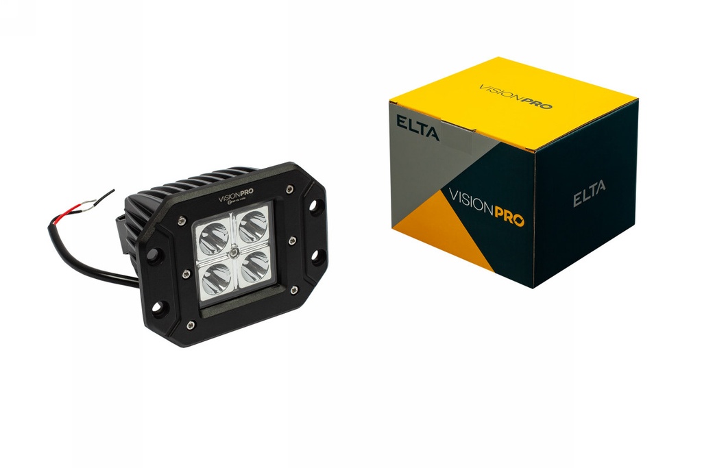 Spot light Vision PRO 4LED * 3W/12W with mount.bracket, 10-30V, ECE R10