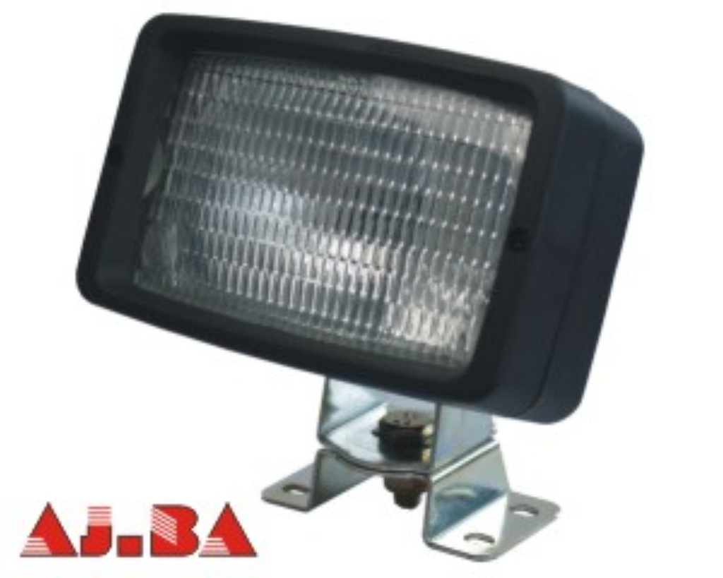 External fitting work lamp, rectangular