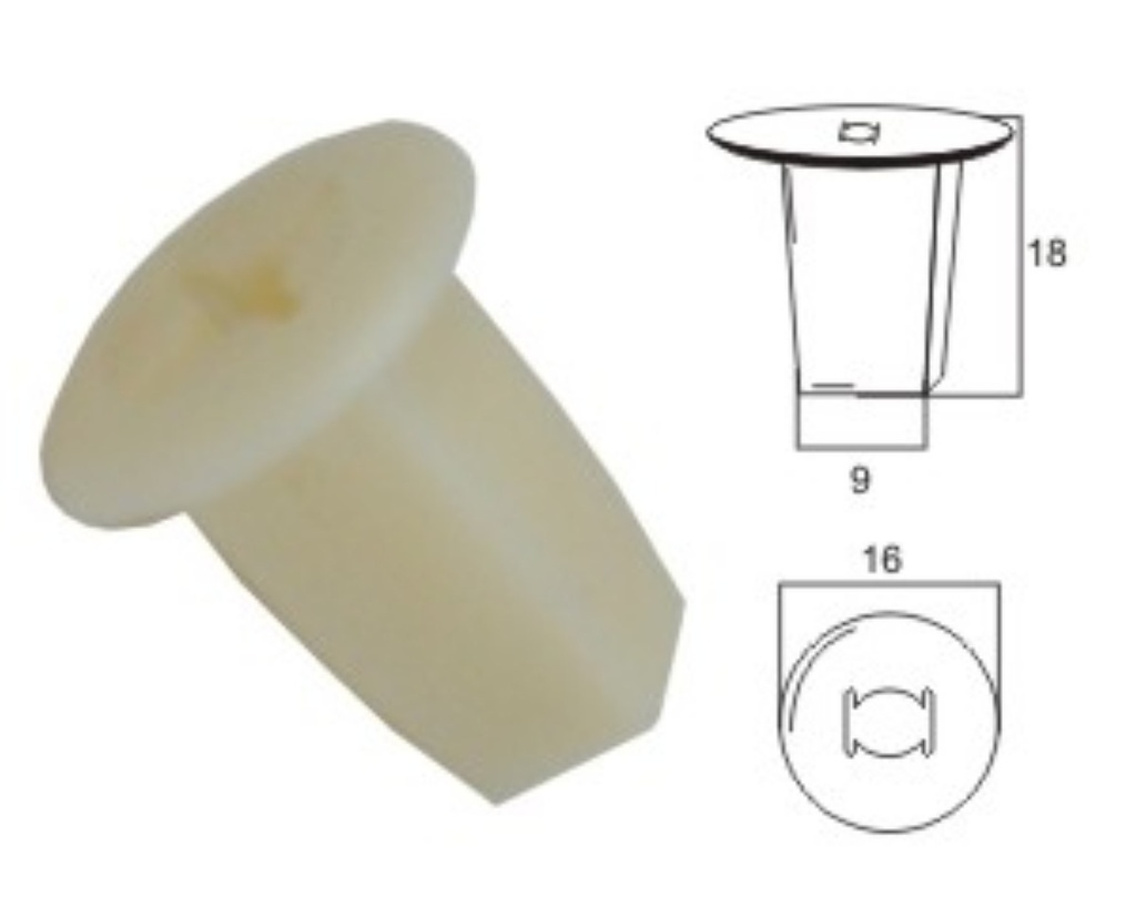 Plastic clip K101