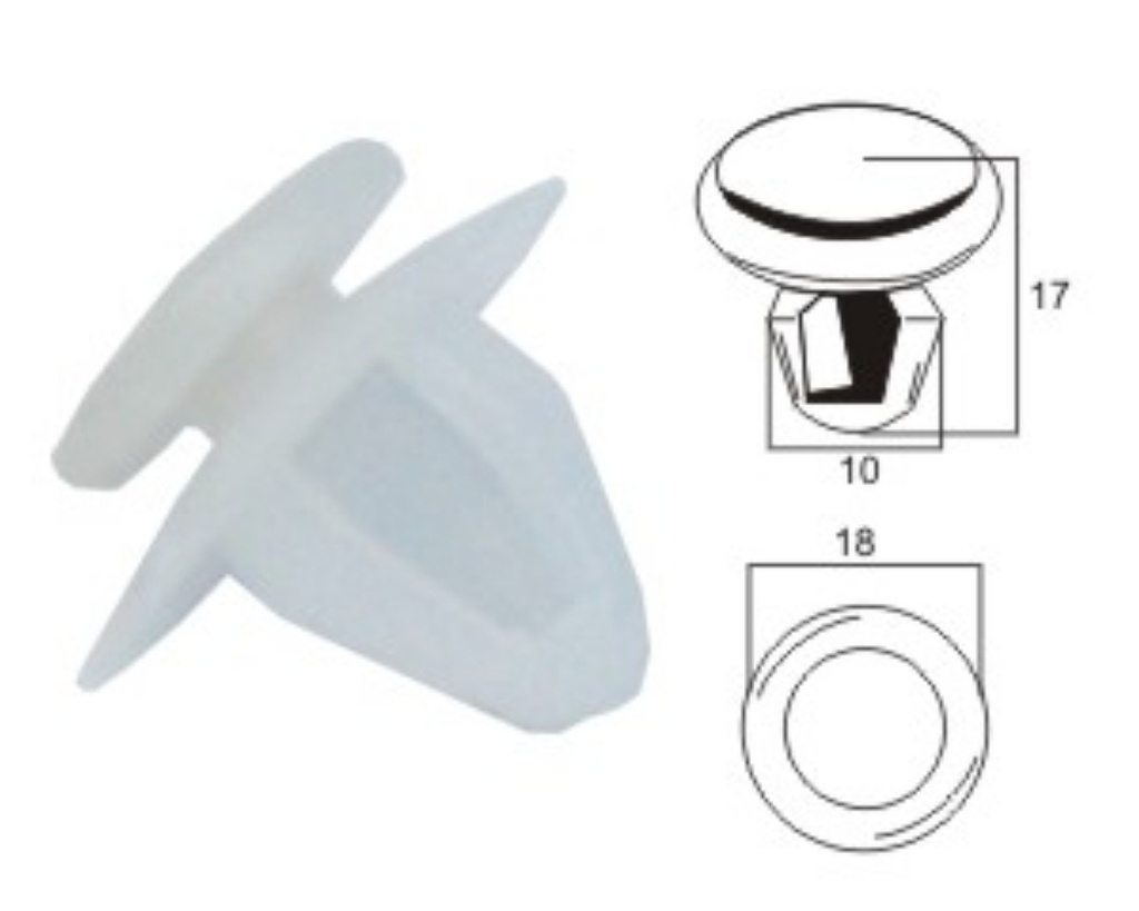 Plastic clip K046