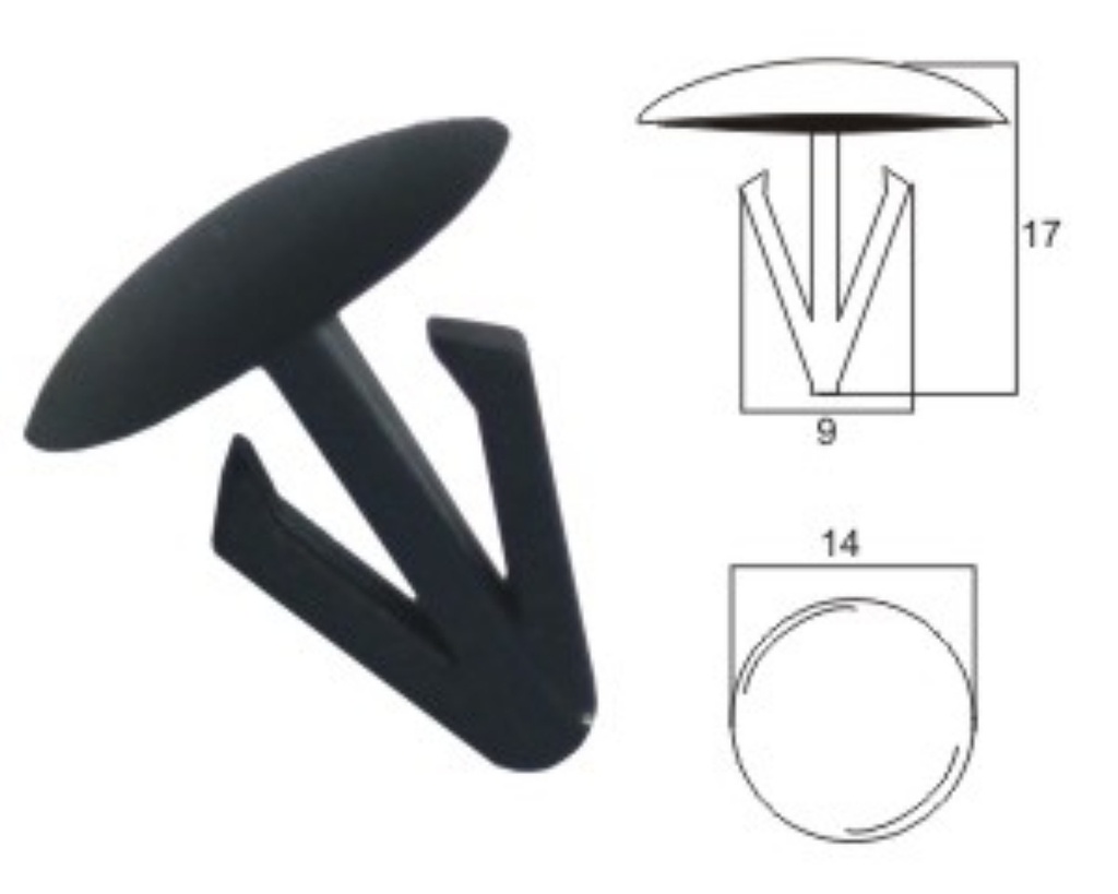 Plastic clip K035