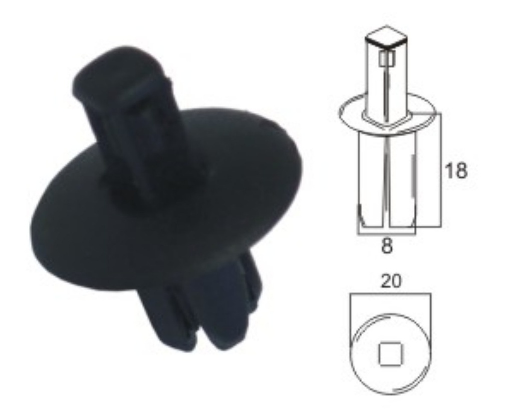 Plastic clip K057