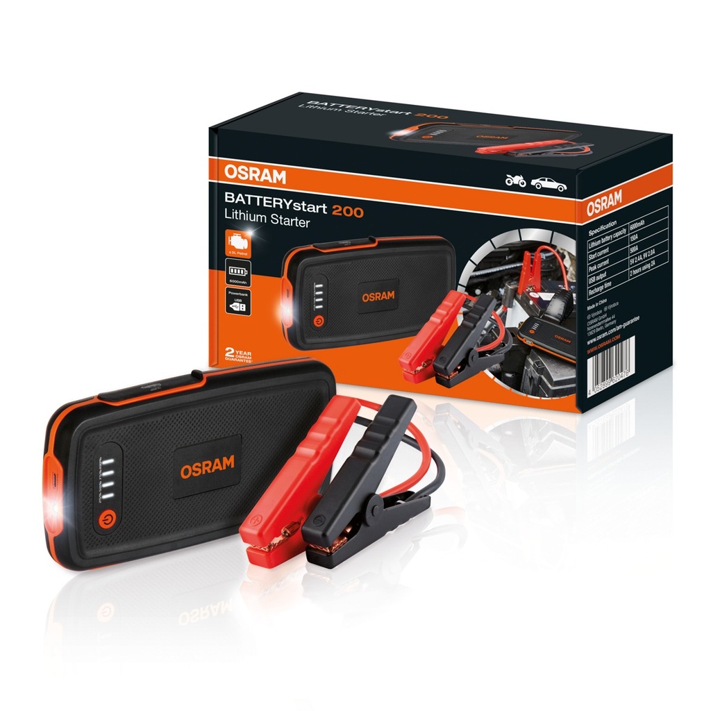 Štartovací zdroj batérie 12V 3,0L Lithium Starter Powerbank 