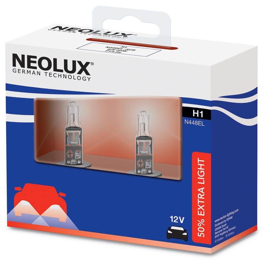 Neolux 12V 55W P14.5s Extra Light 50%