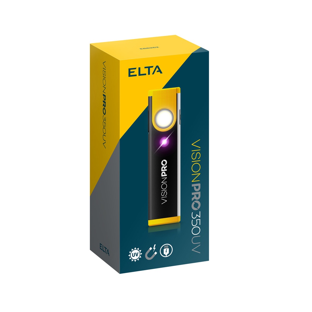 LED svetlo vreckové s UV svetlom nabíjateľné 350LM, 3W COB + 1SMD