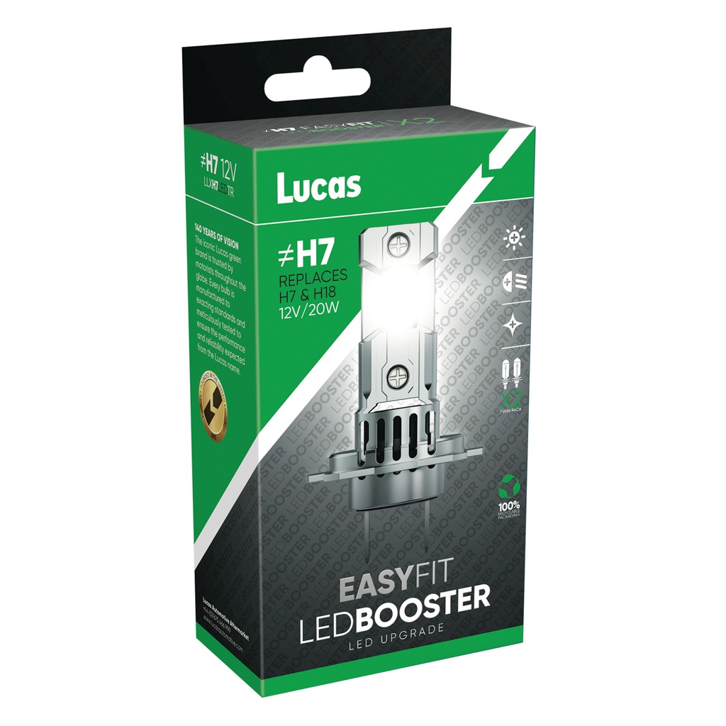 12V 20W 6500K 2200 lm PX26d (≠H7/H18) LEDx2