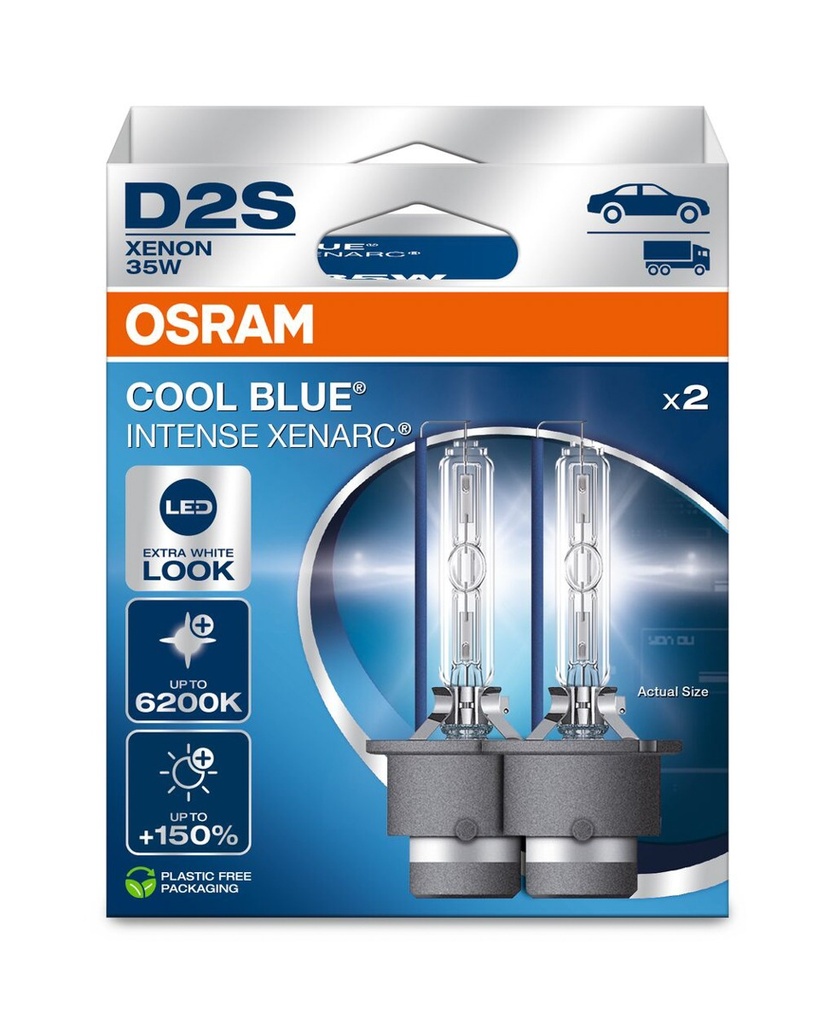 35W P32 d-2 XENON - D2S Osram XENARC® COOL BLUE® INTENSE (NEXTGEN) BOX-02 Ecopack