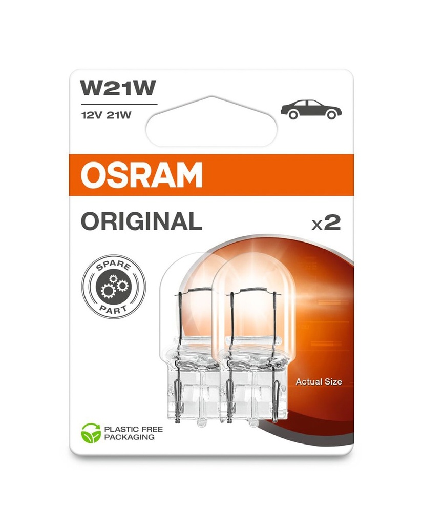 12V 21W W3x16d W21W OSRAM BLISTER-02 Ecopack