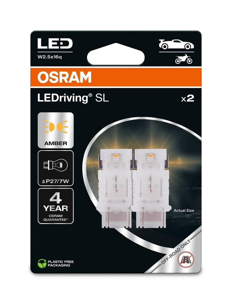 3157DYP-02B 1,9W 12V W2.5X16Q BLI2 OSRAM Ecopack