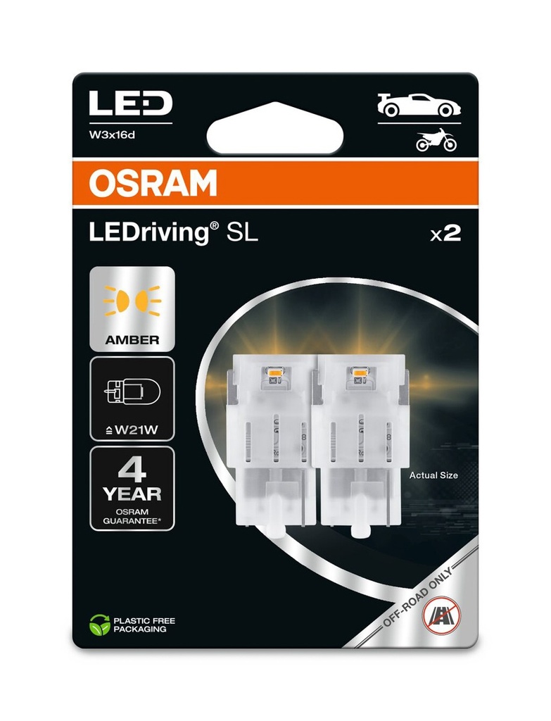 7505DYP-2BL 1,3W 12V W3X16D BLI2 OSRAM Ecopack