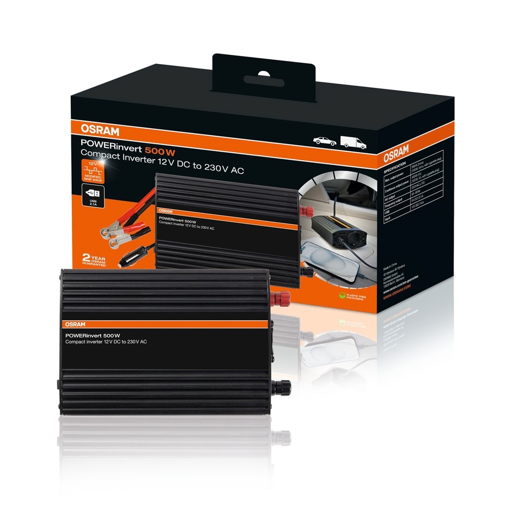 OSRAM Modified Sine Wave Inverter 12V DC 500W