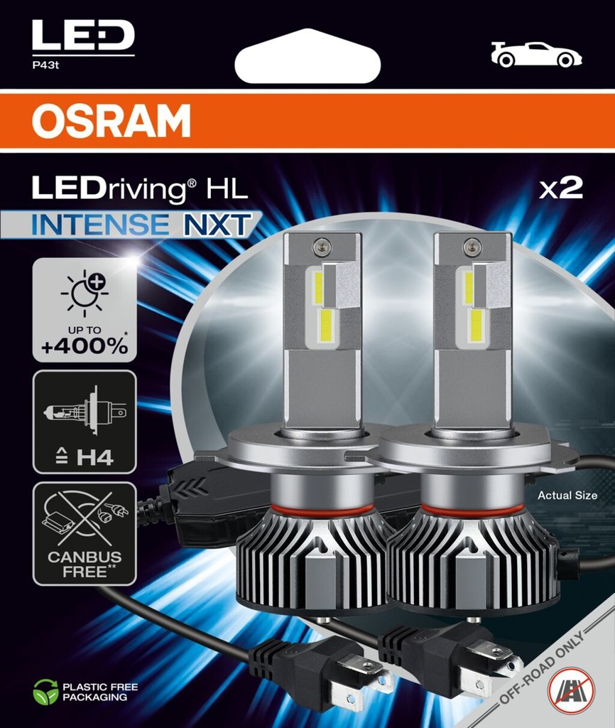 LEDriving® HL INTENSE NEXT H4 BOX-02 Ecopack