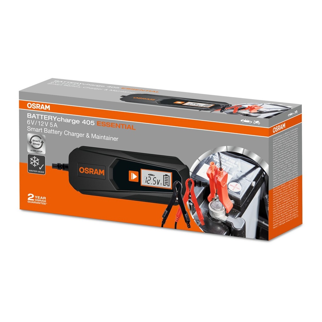 Smart charger 5-amp OSRAM BATTERYcharge 405 ESSENTIAL