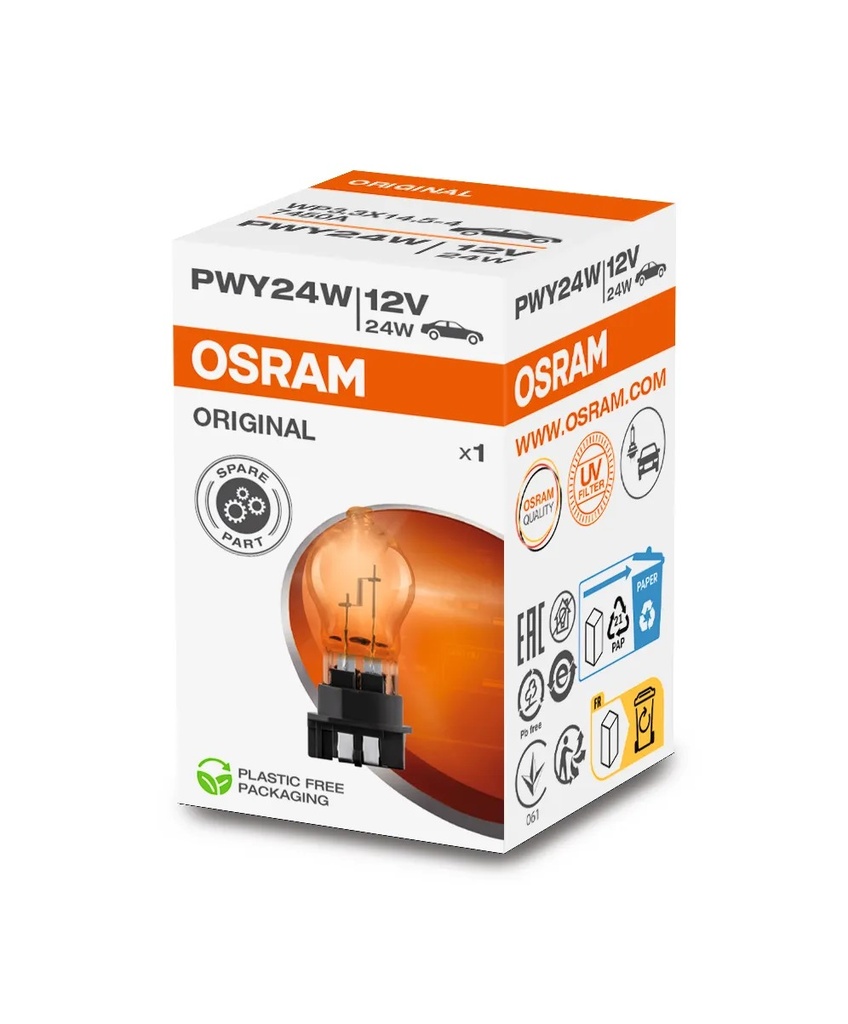 12V 24W WP3.3x14.5/4 PWY24W OSRAM