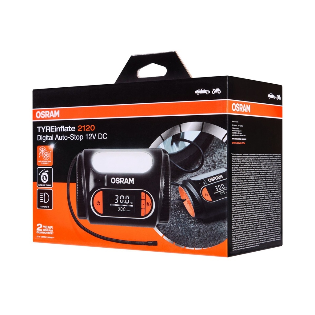 Kompresor digitálny OSRAM TYREinflate 2120