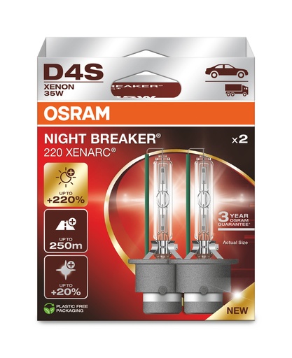 [66440XN2-2HB] 35W P32D-5 10x1 D4S Osram Xenarc NX2 (220%)