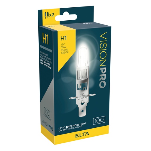 [EBH1100TR] 12V 55W P14,5s H1 +100 % (BOX-02)