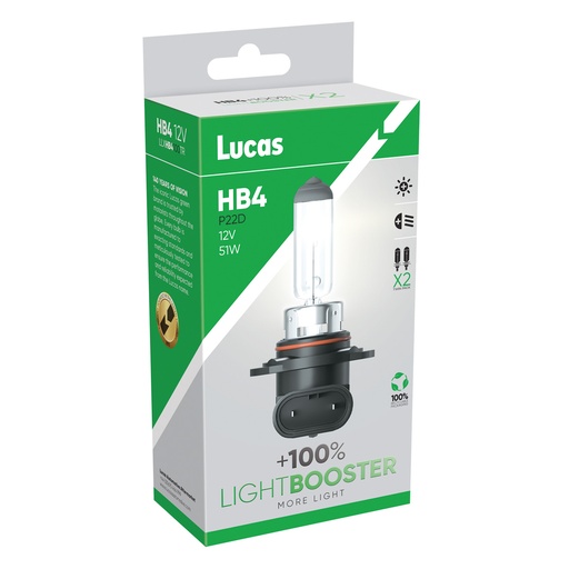 [LLXHB4100TR] 12V 51W P22d HB4 +100%(BOX-02)
